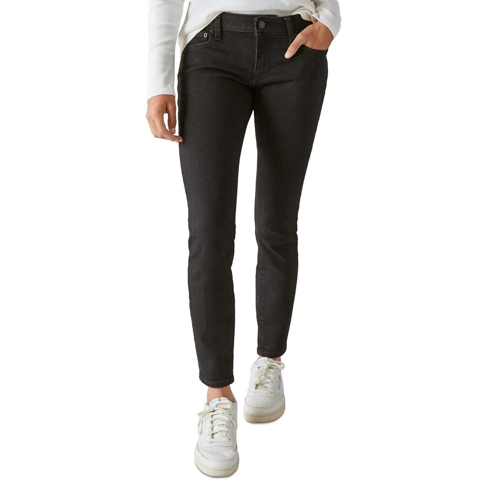 Lucky Brand Women's Lizzie Low-Rise Skinny Jeans Clean Black 8/29